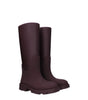 Burberry Red Cotton Rain Boots