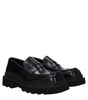 Dolce & Gabbana Black Leather Slip-On Loafers