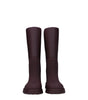 Burberry Red Cotton Rain Boots