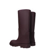 Burberry Red Cotton Rain Boots