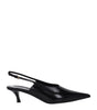 Givenchy Black Leather Mid Heel Pumps