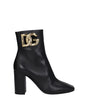 Dolce & Gabbana Black Leather Ankle Boots