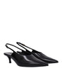 Givenchy Black Leather Mid Heel Pumps