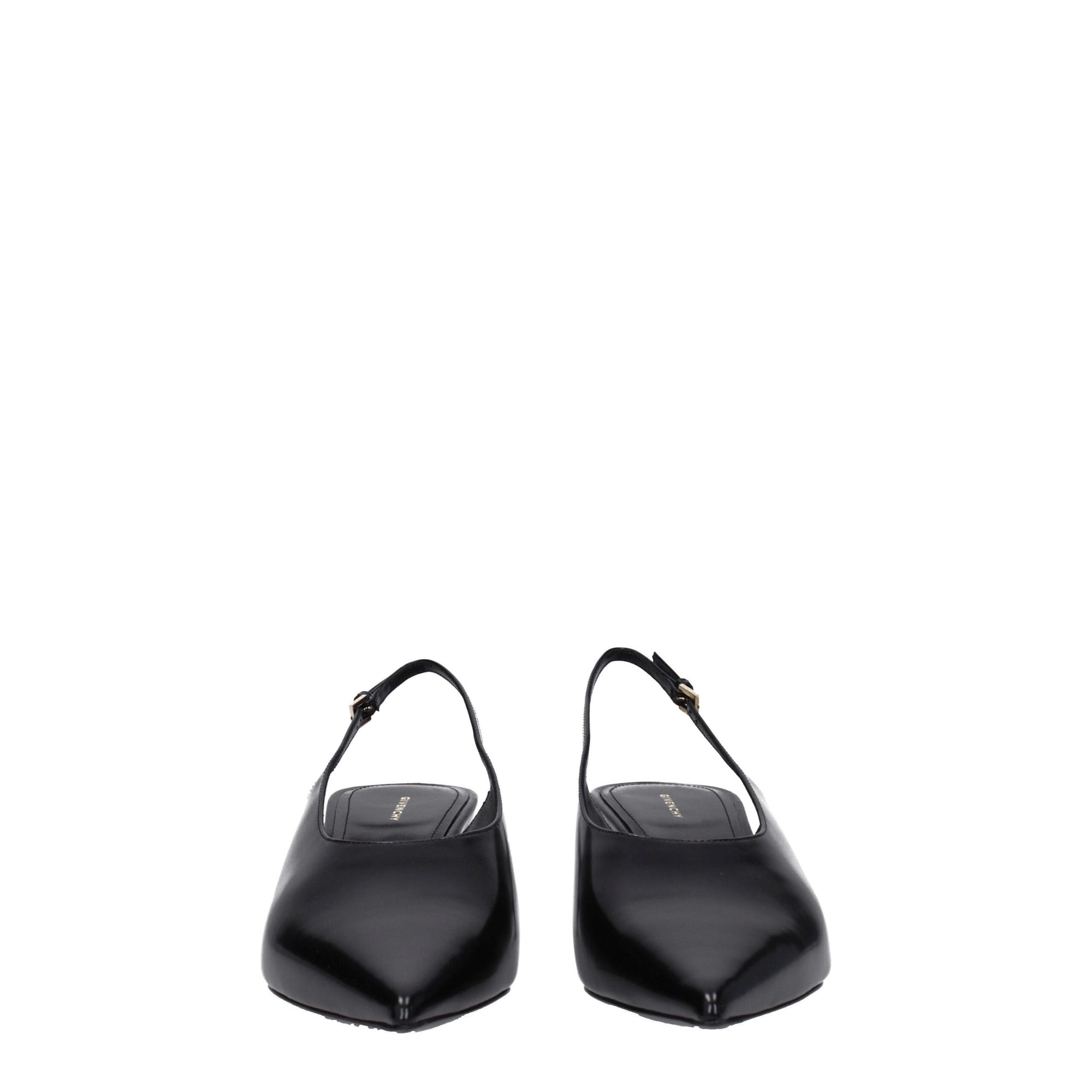Givenchy Black Leather Mid Heel Pumps