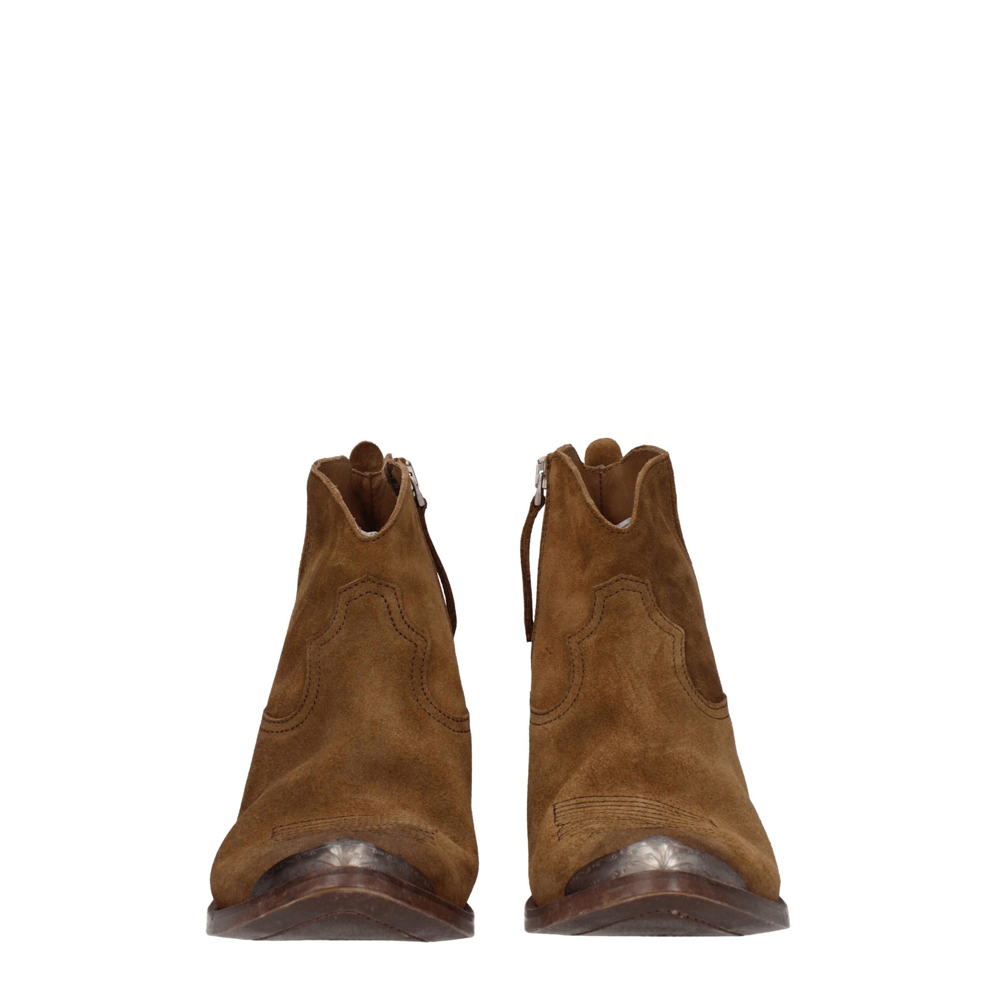 Golden Goose Brown Leather Ankle Boots