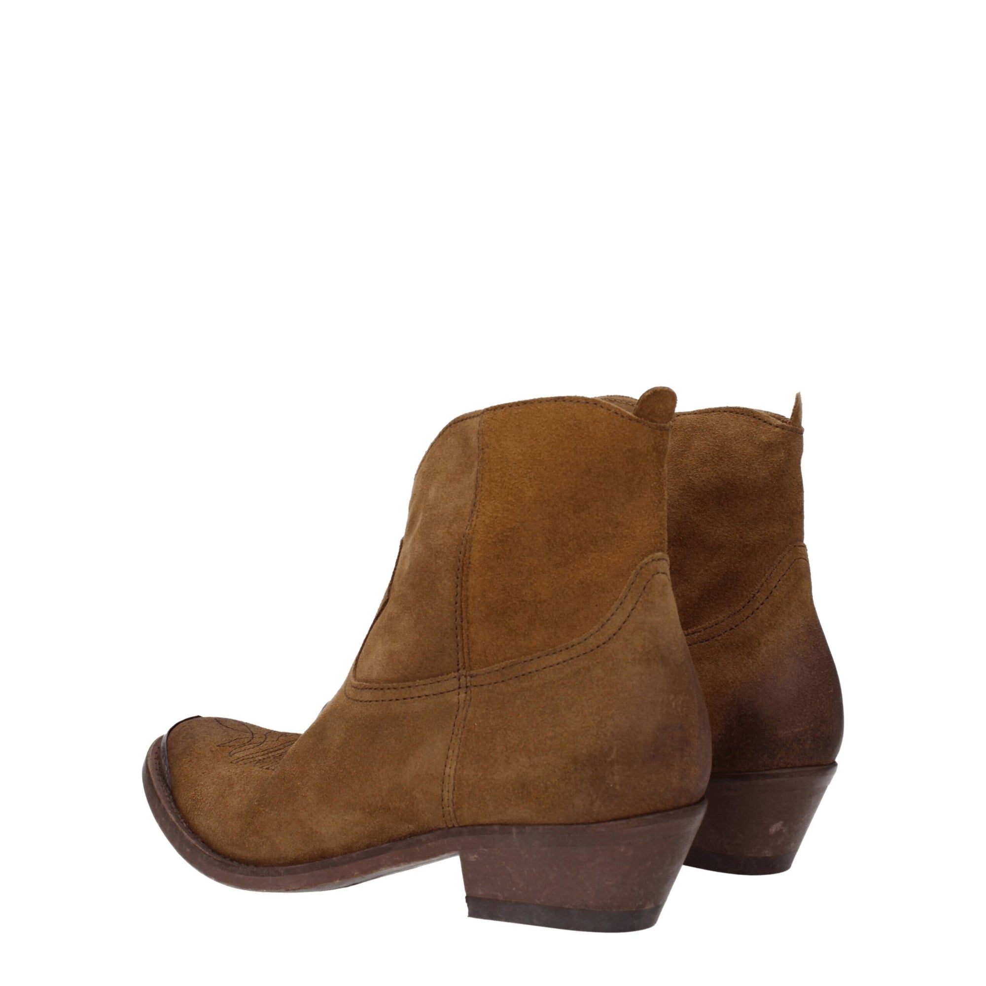 Golden Goose Brown Leather Ankle Boots