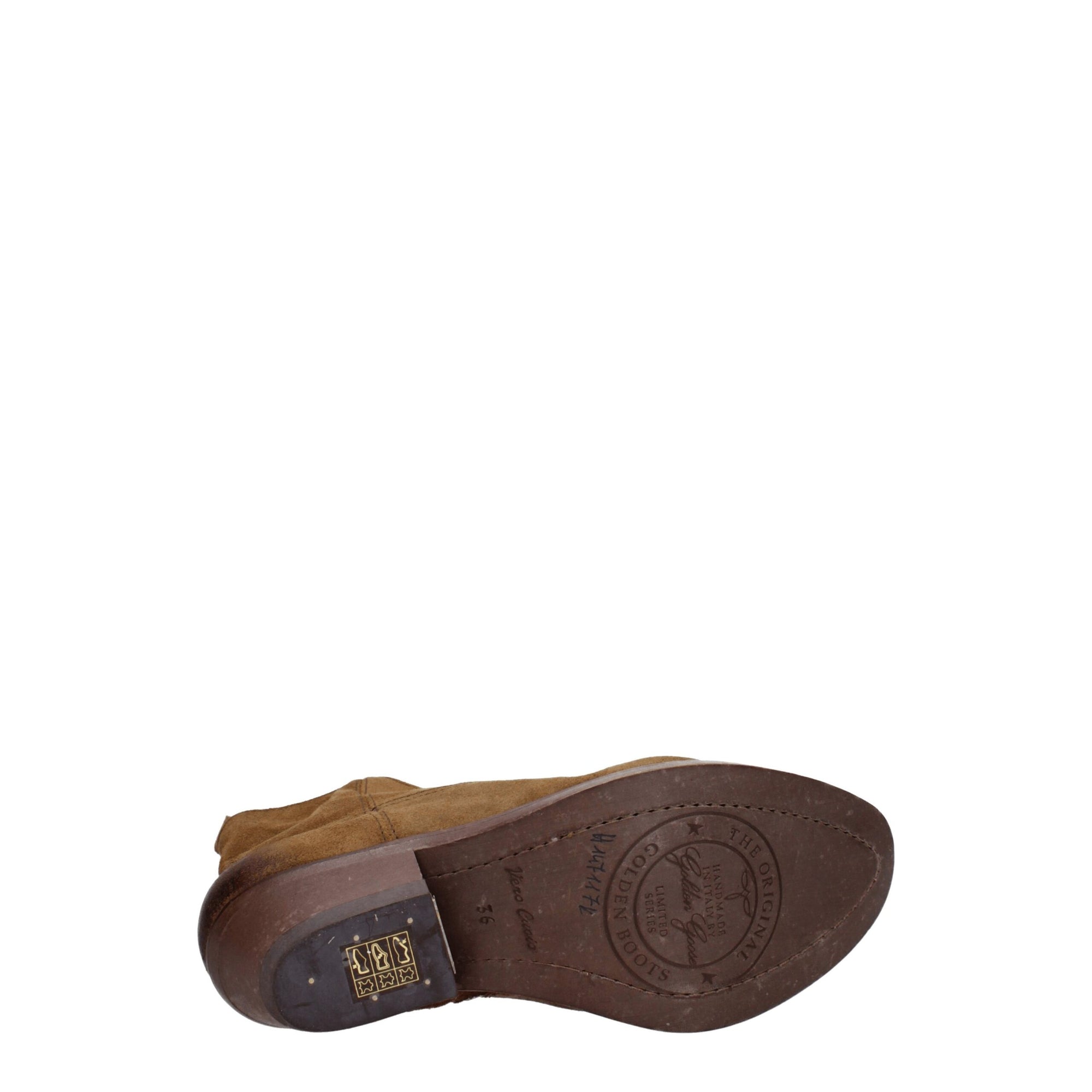 Golden Goose Brown Leather Ankle Boots