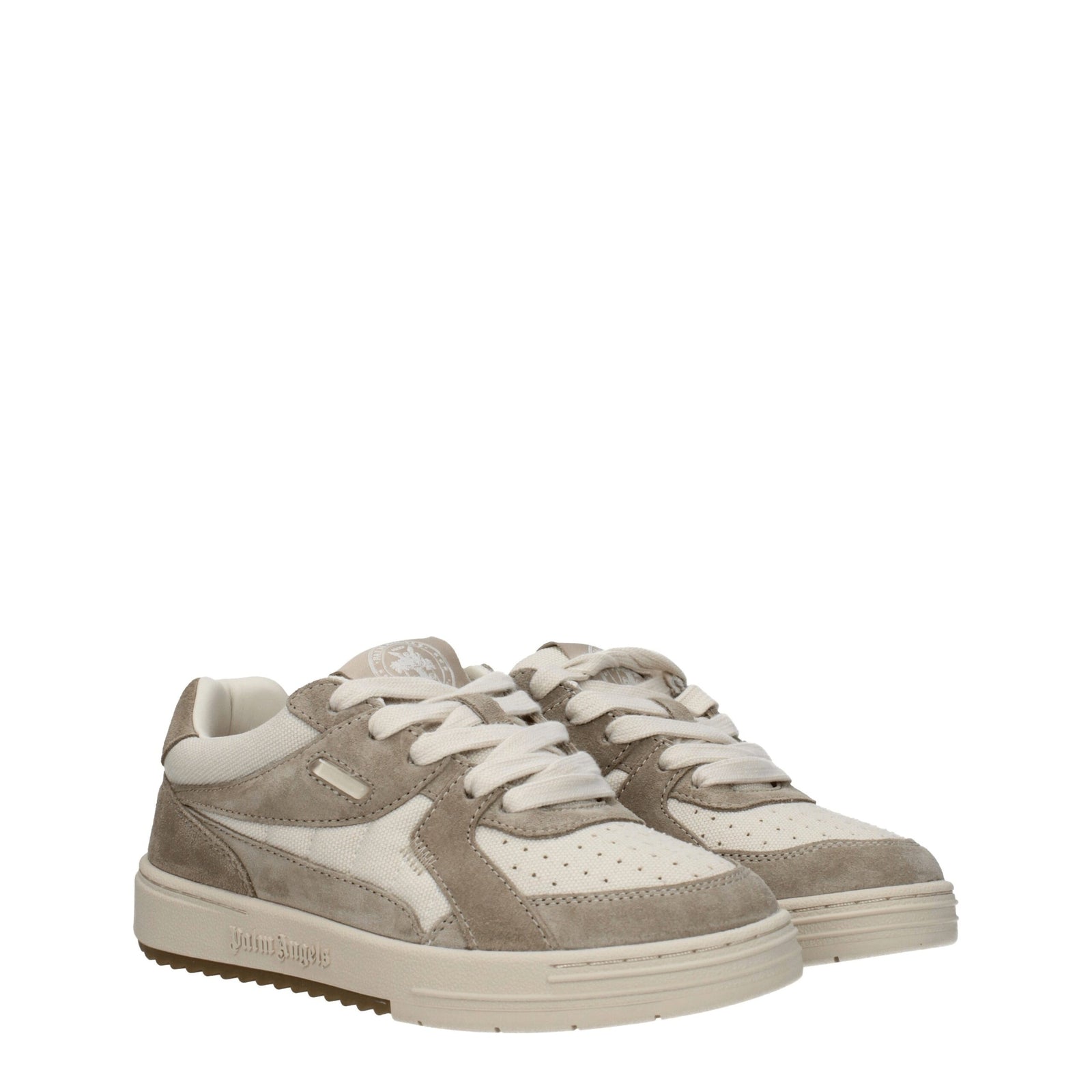 Palm Angels Beige Fabric Low Tops