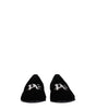 Palm Angels Black Velvet Slip-On Loafers