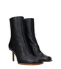 Jacquemus Black Leather Ankle Boots