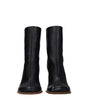Jacquemus Black Leather Ankle Boots