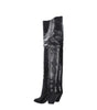 Isabel Marant Black Leather Over The Knee