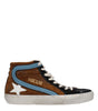 Golden Goose Brown Leather High Tops