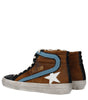 Golden Goose Brown Leather High Tops