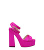 Jimmy Choo Pink Satin Platforms