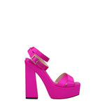 Jimmy Choo Pink Satin Platforms