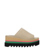Stella McCartney Beige Leather Slippers Sandals