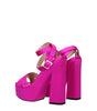 Jimmy Choo Pink Satin Platforms