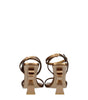 Palm Angels Gold Leather Platforms