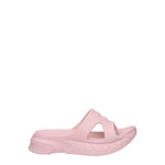 Sandales chaussons en coton rose Givenchy