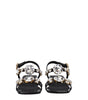 Dolce & Gabbana Black Leather Flat Sandals