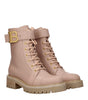 Balmain Beige Leather Ankle Boots
