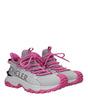 Moncler Gray Fabric Athletic Sneakers