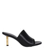 Sandales à talons aiguilles en cuir noir Givenchy