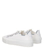 Moncler White Fabric Low Tops