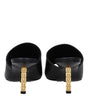 Sandales à talons aiguilles en cuir noir Givenchy