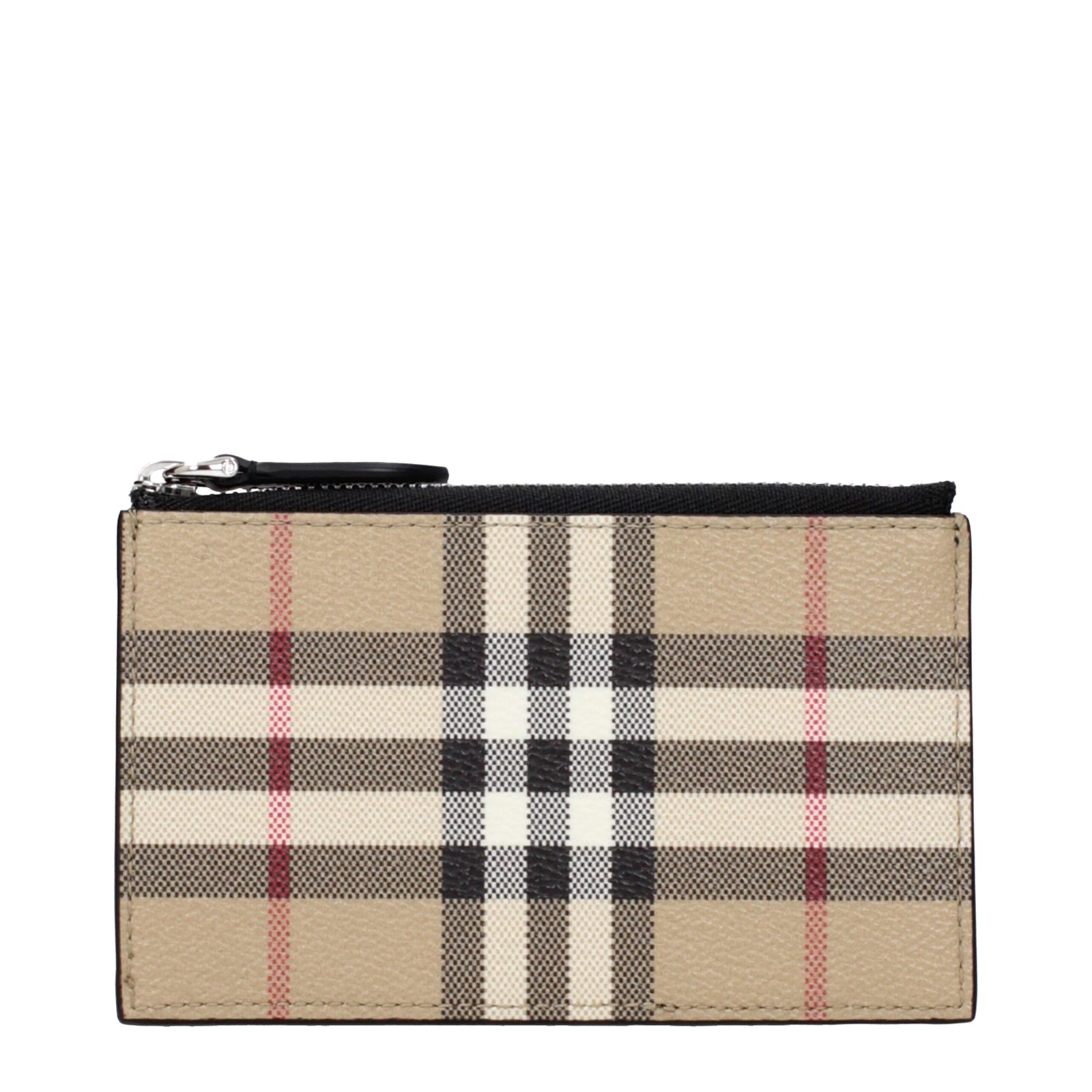 Porte-cartes Burberry en tissu beige