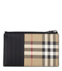 Porte-cartes Burberry en tissu beige