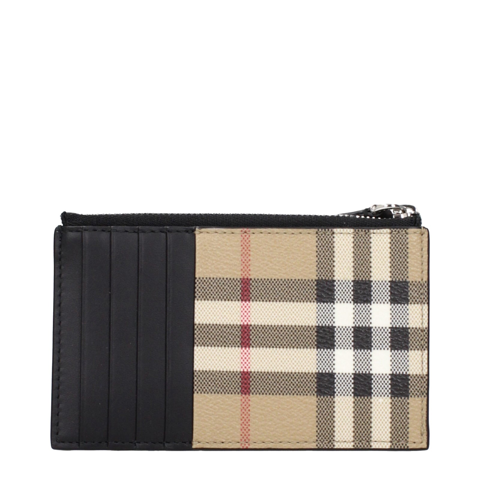 Porte-cartes Burberry en tissu beige