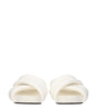 Jil Sander White Leather Slippers Sandals