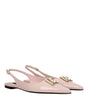 Dolce & Gabbana Pink Leather Ballet Flats