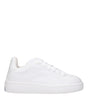 Burberry White Leather Low Tops