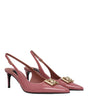 Dolce & Gabbana Pink Leather High Heel Pumps
