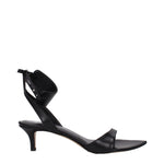 Sandales plates en cuir noir Isabel Marant