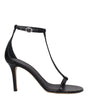 Sandales à talons aiguilles en cuir noir Isabel Marant