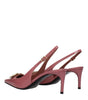 Dolce & Gabbana Pink Leather High Heel Pumps