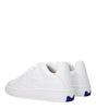Burberry White Leather Low Tops