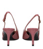 Dolce & Gabbana Pink Leather High Heel Pumps
