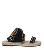 Sandales plates en cuir noir Isabel Marant