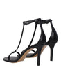 Sandales à talons aiguilles en cuir noir Isabel Marant