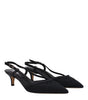 Escarpins à talons mi-hauts en tissu noir Isabel Marant