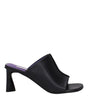 Stella McCartney Black Leather Stiletto Heels Sandals