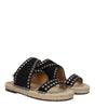 Sandales plates en cuir noir Isabel Marant