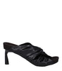 Stella McCartney Black Leather Stiletto Heels Sandals