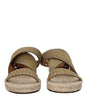 Sandales plates en cuir vert Isabel Marant