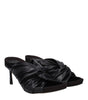 Stella McCartney Black Leather Stiletto Heels Sandals